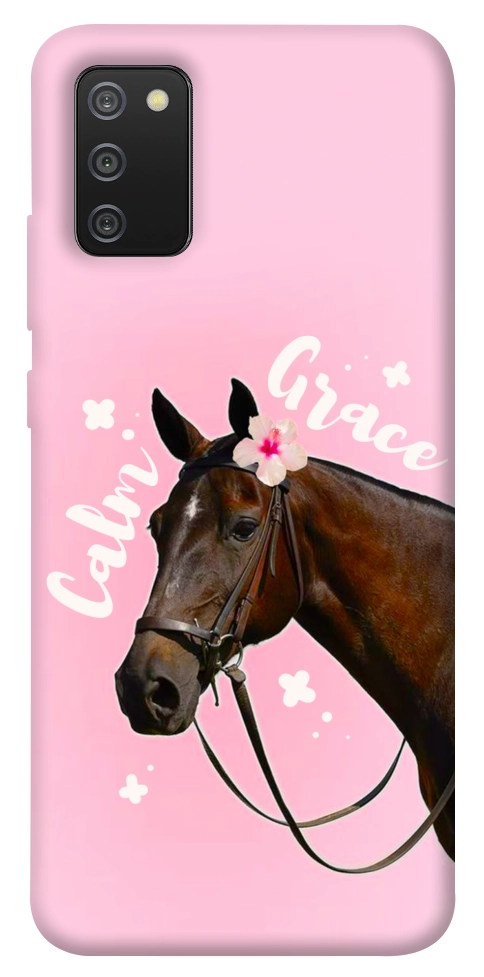 Чехол Horse with flower для Galaxy A02s