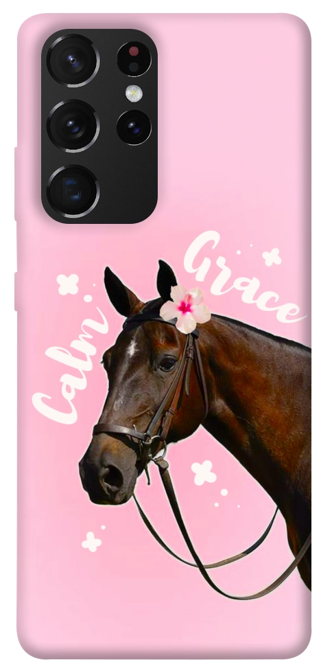 Чехол Horse with flower для Galaxy S21 Ultra