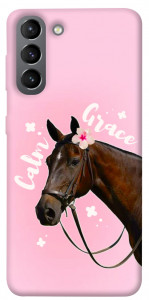 Чохол Horse with flower для Galaxy S21