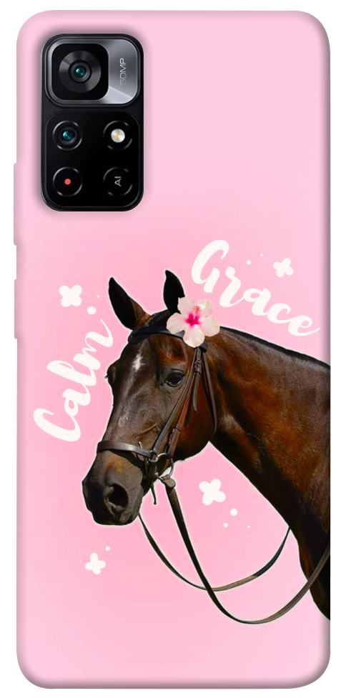 Чехол Horse with flower для Xiaomi Poco M4 Pro 5G