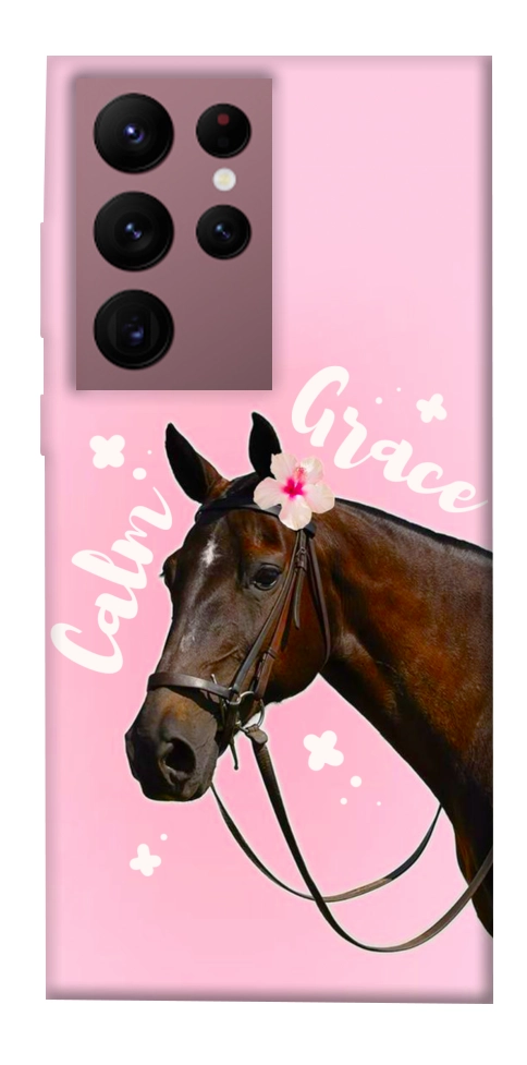 Чехол Horse with flower для Galaxy S22 Ultra