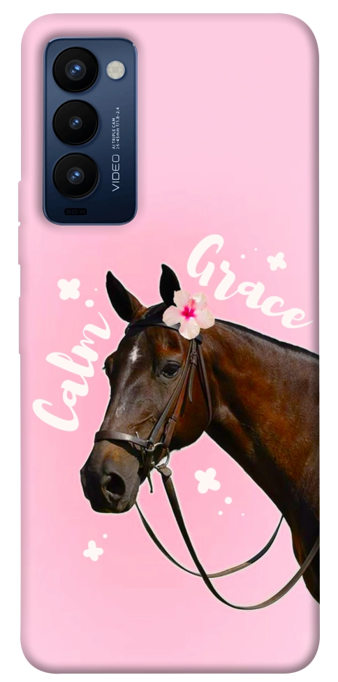 Чехол Horse with flower для TECNO Camon 18