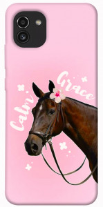 Чехол Horse with flower для Galaxy A03