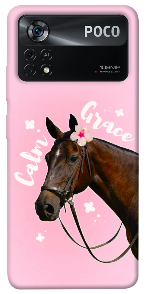 Чехол Horse with flower для Xiaomi Poco X4 Pro