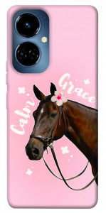 Чехол Horse with flower для TECNO Camon 19 Pro (CI8n)