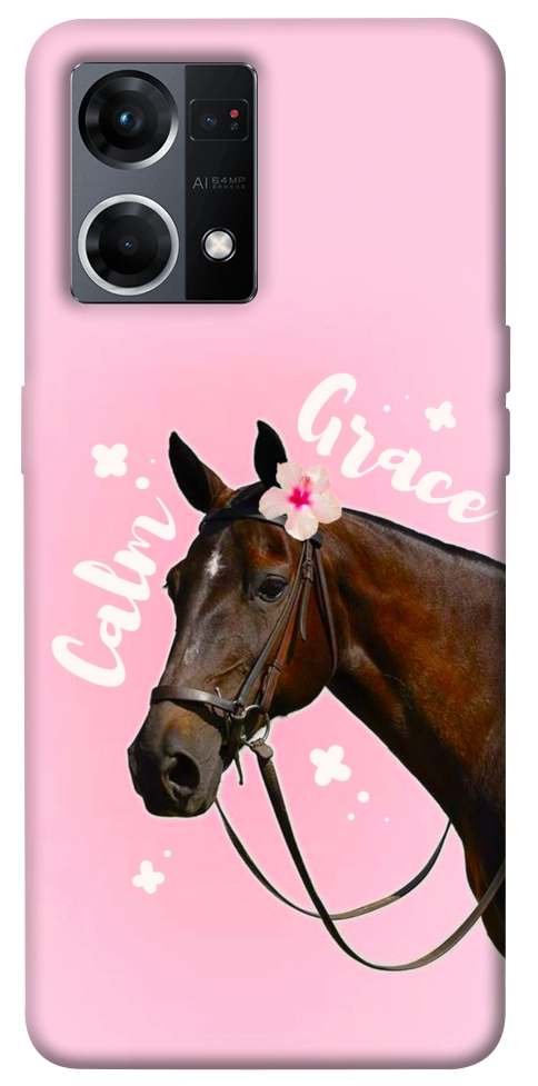 Чехол Horse with flower для Oppo Reno 7 4G