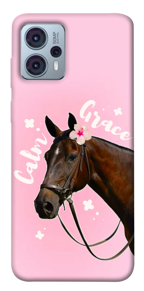 Чехол Horse with flower для Motorola Moto G23