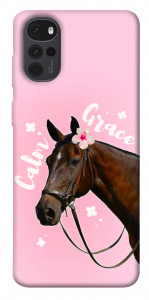Чохол Horse with flower для Motorola Moto G22