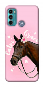 Чехол Horse with flower для Motorola Moto G60