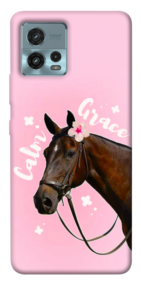 Чехол Horse with flower для Motorola Moto G72