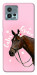 Чехол Horse with flower для Motorola Moto G72