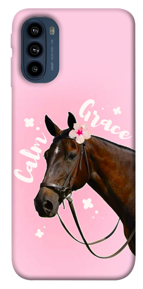 Чехол Horse with flower для Motorola Moto G41