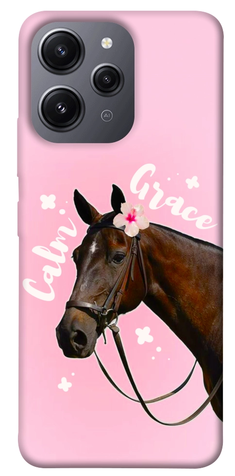 Чехол Horse with flower для Xiaomi Redmi 12