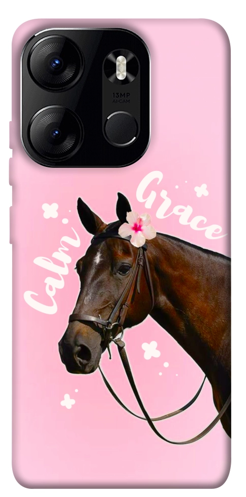 Чехол Horse with flower для Tecno Spark Go 2023