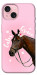 Чехол Horse with flower для iPhone 15