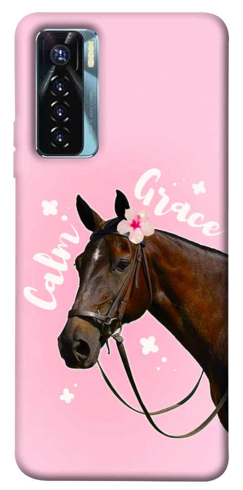 Чехол Horse with flower для TECNO Camon 17 Pro