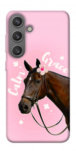 Чехол Horse with flower для Galaxy S24+