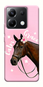 Чехол Horse with flower для Xiaomi Poco X6