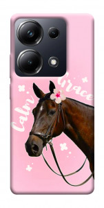 Чехол Horse with flower для Xiaomi Poco M6