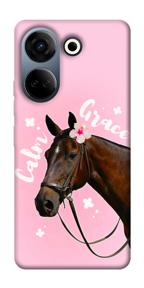 Чехол Horse with flower для TECNO Camon 20 Pro (CK7n)