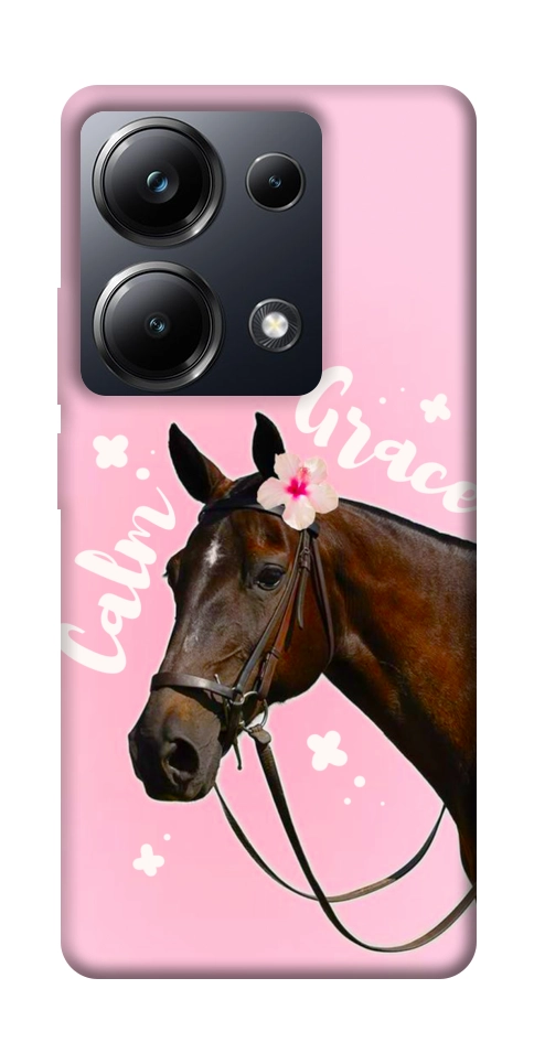 Чехол Horse with flower для Xiaomi Poco M6 Pro 4G