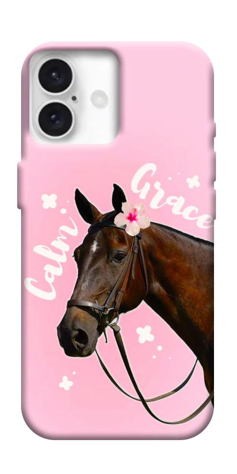 Чехол Horse with flower для iPhone 16