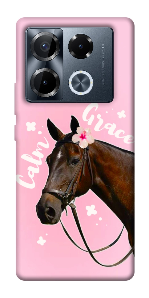 Чехол Horse with flower для Infinix Note 40 Pro 4G