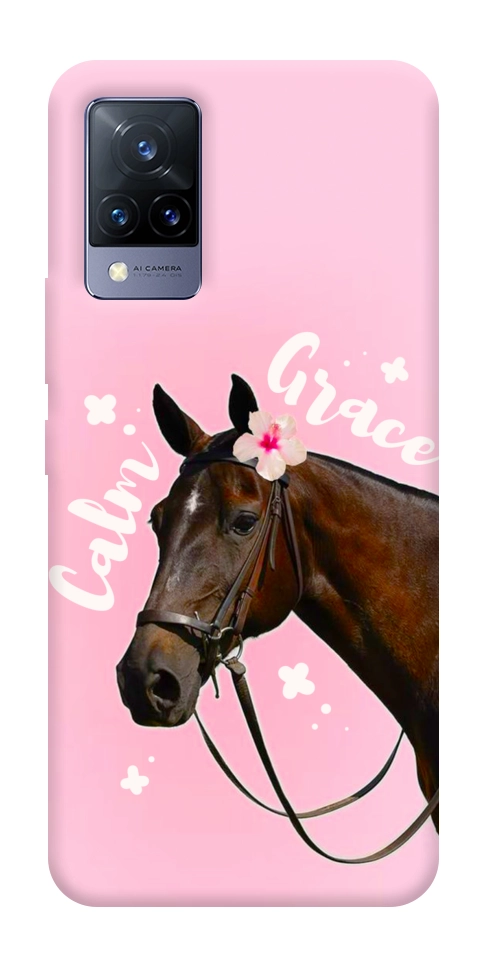 Чехол Horse with flower для Vivo V21