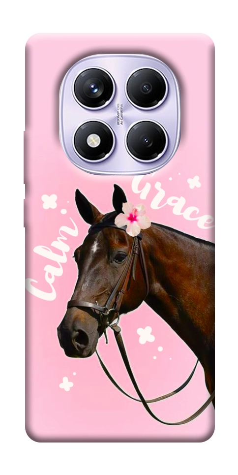 Чехол Horse with flower для Xiaomi Poco X7