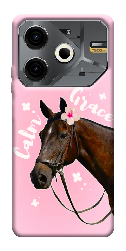 Чехол Horse with flower для TECNO Pova 6 Neo (LI6)