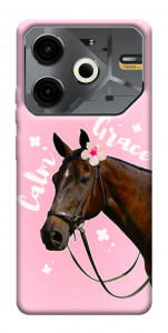 Чехол Horse with flower для TECNO Pova 6 Neo (LI6)