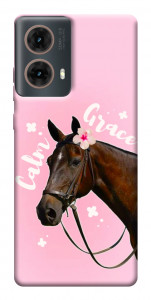 Чохол Horse with flower для Motorola Moto G85