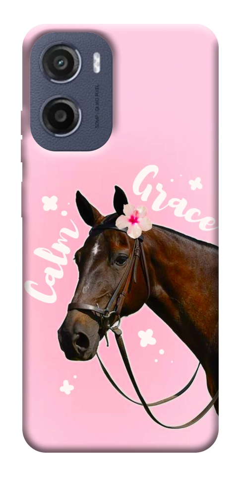 Чохол Horse with flower для Motorola Moto E15