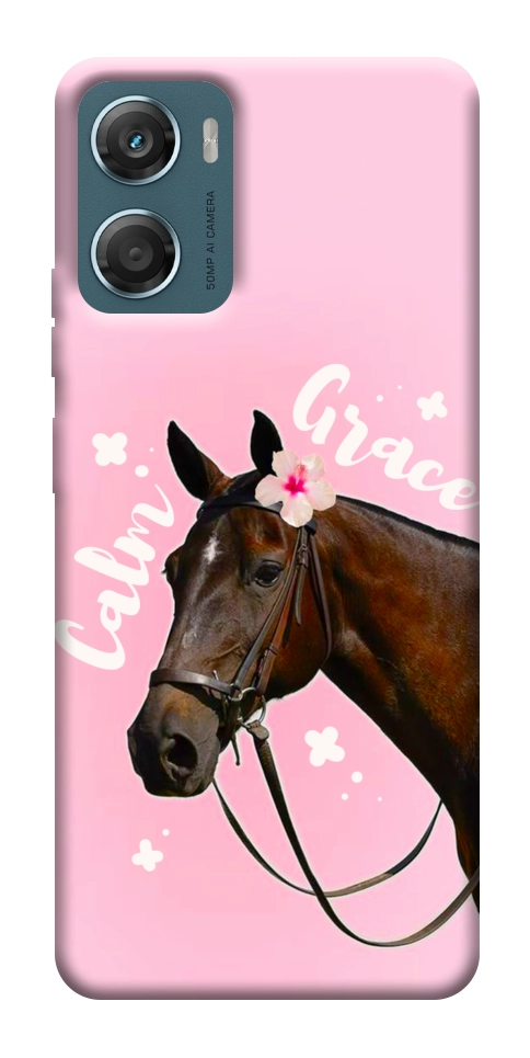 Чехол Horse with flower для Motorola Moto G06
