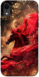 Чохол Red sparkles Horse для iPhone XR