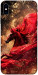 Чехол Red sparkles Horse для iPhone X
