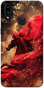 Чохол Red sparkles Horse для Galaxy A10s (2019)