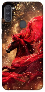 Чохол Red sparkles Horse для Galaxy A11 (2020)