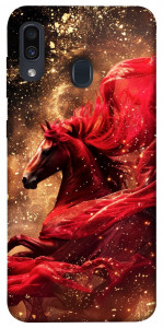 Чохол Red sparkles Horse для Samsung Galaxy A30