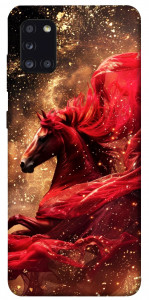 Чехол Red sparkles Horse для Galaxy A31 (2020)
