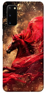 Чохол Red sparkles Horse для Galaxy S20 (2020)