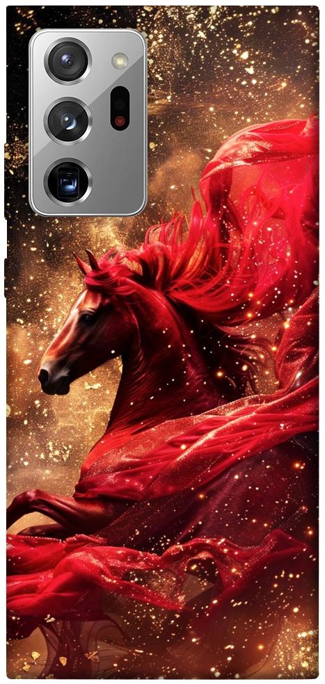 Чехол Red sparkles Horse для Galaxy Note 20 Ultra