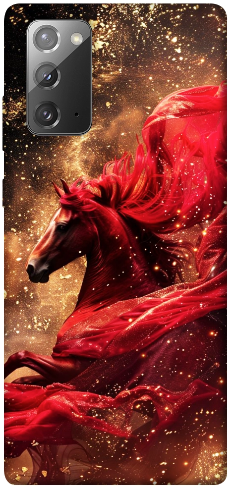 Чохол Red sparkles Horse для Galaxy Note 20