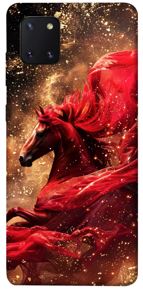 Чехол Red sparkles Horse для Galaxy Note 10 Lite (2020)