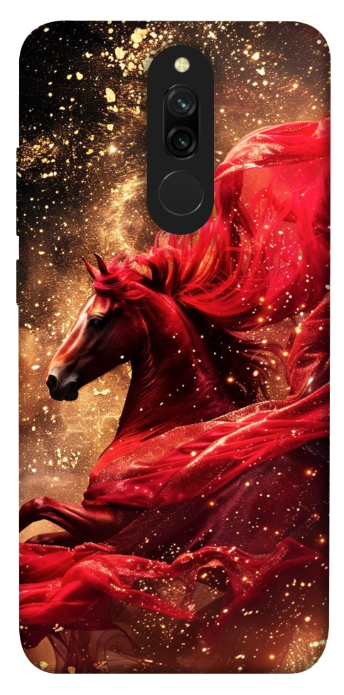 Чехол Red sparkles Horse для Xiaomi Redmi 8