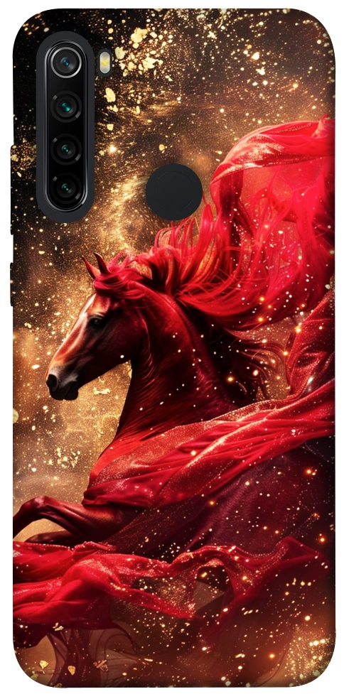 Чехол Red sparkles Horse для Xiaomi Redmi Note 8