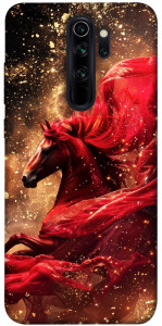 Чохол Red sparkles Horse для Xiaomi Redmi Note 8 Pro