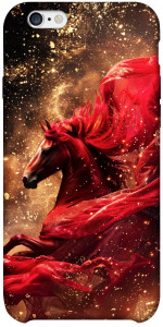 Чехол Red sparkles Horse для iPhone 6s plus (5.5'')