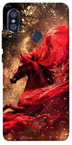 Чохол Red sparkles Horse для Xiaomi Redmi Note 5 (DC)