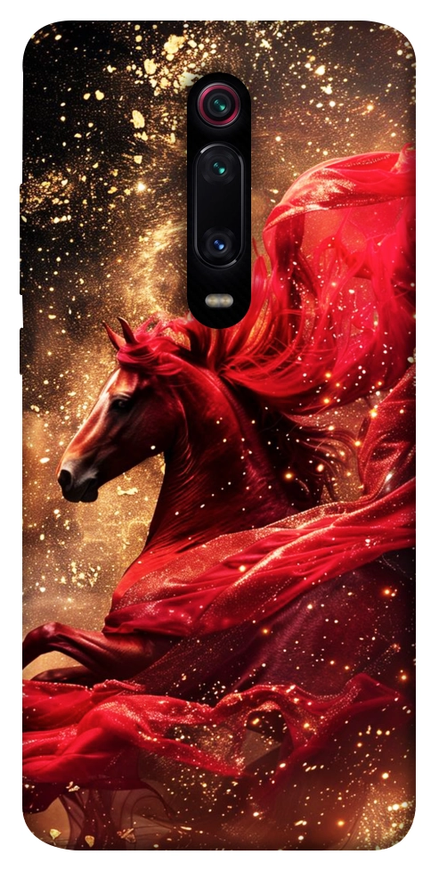 Чехол Red sparkles Horse для Xiaomi Mi 9T